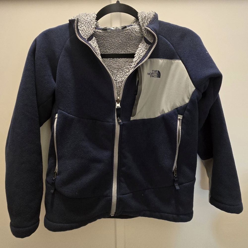 The North Face Kids Navy and Gray Puffer Jacket